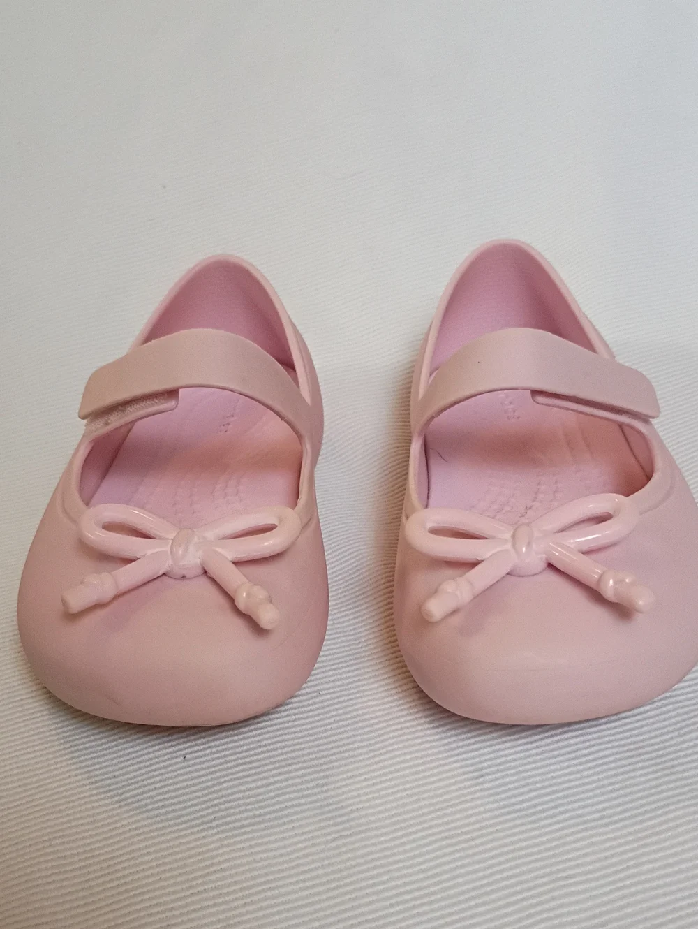 CROCS Girls' Mary Jane Ballerina Shoes in Light Pink